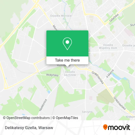 Delikatesy Gzella map