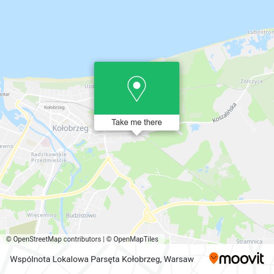 Wspólnota Lokalowa Parsęta Kołobrzeg map