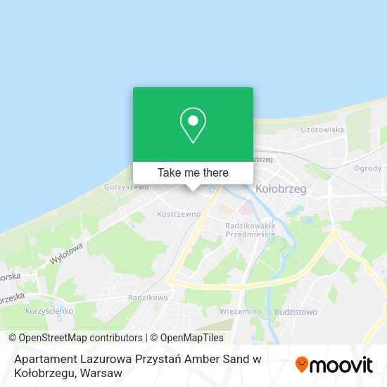 Apartament Lazurowa Przystań Amber Sand w Kołobrzegu map