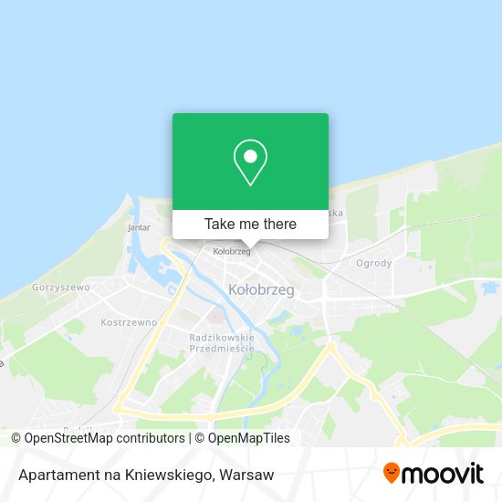 Apartament na Kniewskiego map