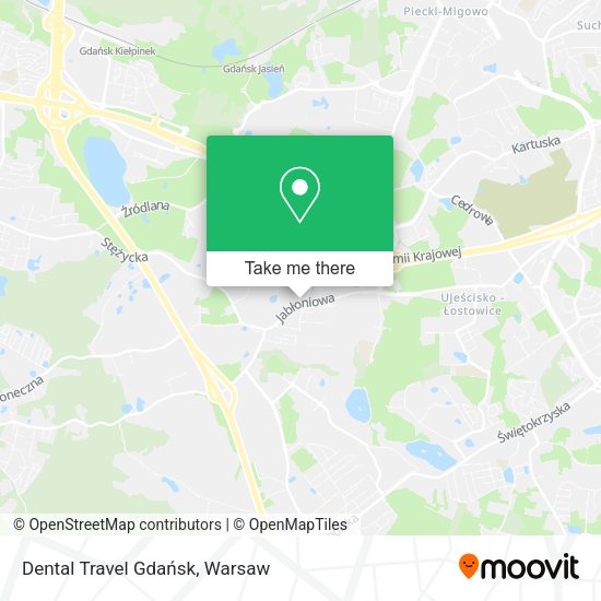 Dental Travel Gdańsk map