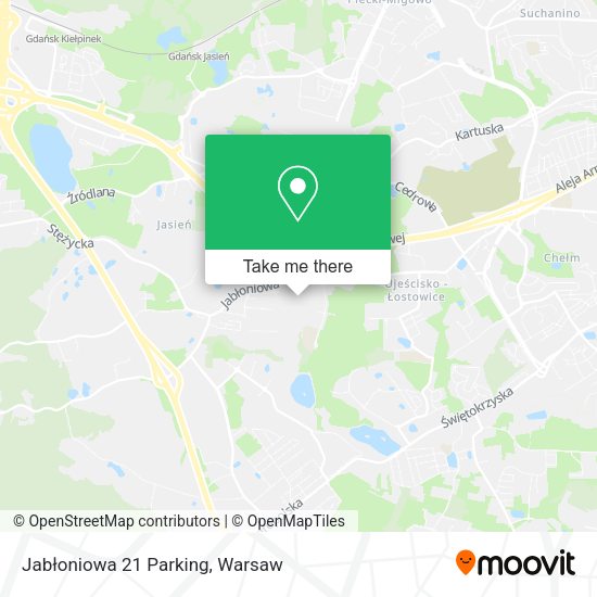 Jabłoniowa 21 Parking map