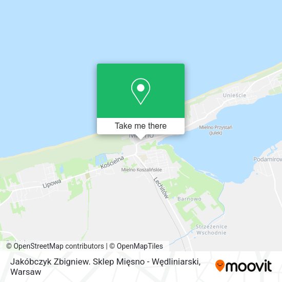 Jakóbczyk Zbigniew. Sklep Mięsno - Wędliniarski map