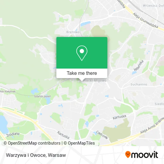 Warzywa i Owoce map