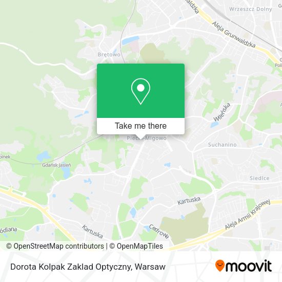 Dorota Kolpak Zaklad Optyczny map