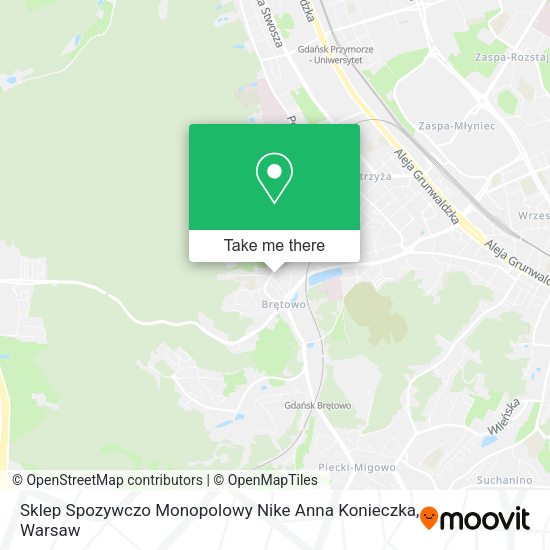 Карта Sklep Spozywczo Monopolowy Nike Anna Konieczka