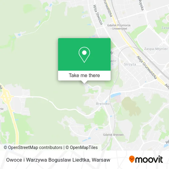 Карта Owoce i Warzywa Boguslaw Liedtka