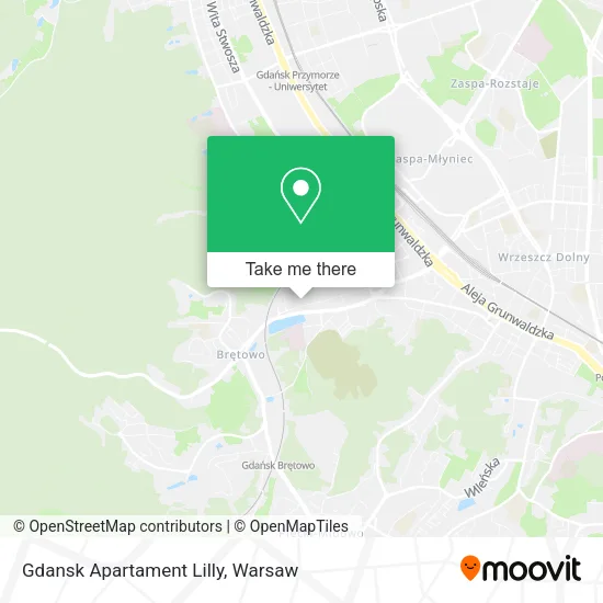 Gdansk Apartament Lilly map