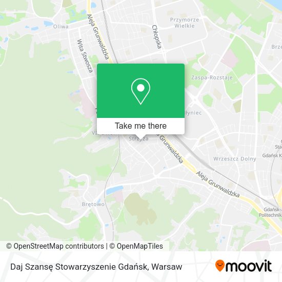 Daj Szansę Stowarzyszenie Gdańsk map