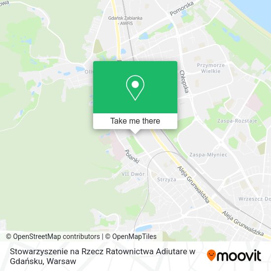 Карта Stowarzyszenie na Rzecz Ratownictwa Adiutare w Gdańsku