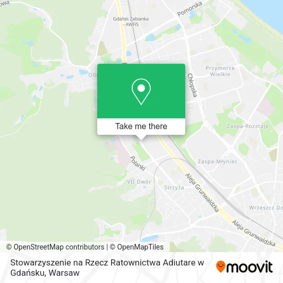 Stowarzyszenie na Rzecz Ratownictwa Adiutare w Gdańsku map