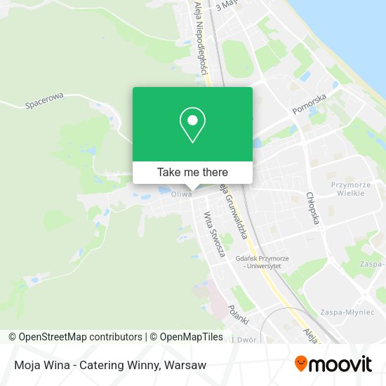 Moja Wina - Catering Winny map