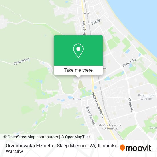 Orzechowska Elżbieta - Sklep Mięsno - Wędliniarski map