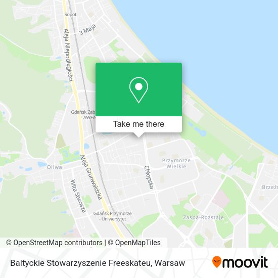 Baltyckie Stowarzyszenie Freeskateu map