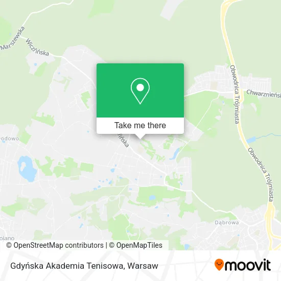 Карта Gdyńska Akademia Tenisowa