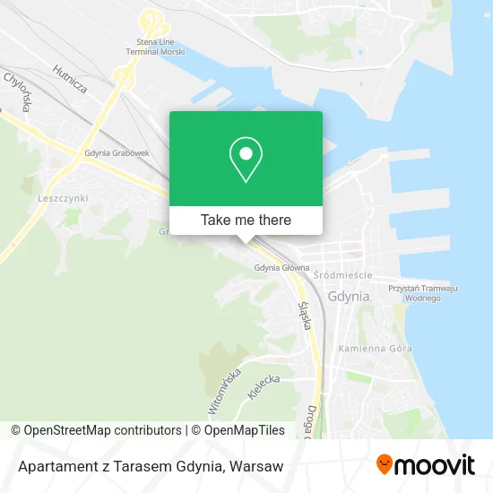 Карта Apartament z Tarasem Gdynia