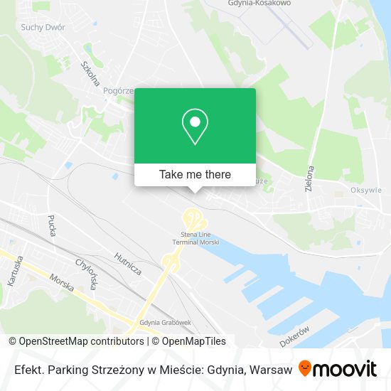 Efekt. Parking Strzeżony w Mieście: Gdynia map