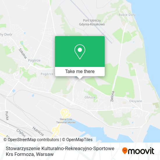 Stowarzyszenie Kulturalno-Rekreacyjno-Sportowe Krs Formoza map