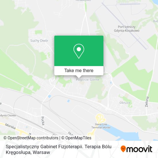 Specjalistyczny Gabinet Fizjoterapii. Terapia Bólu Kręgosłupa map