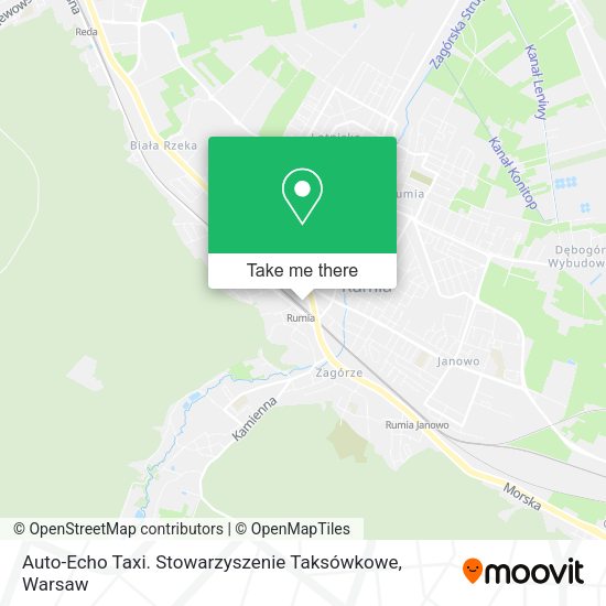 Auto-Echo Taxi. Stowarzyszenie Taksówkowe map