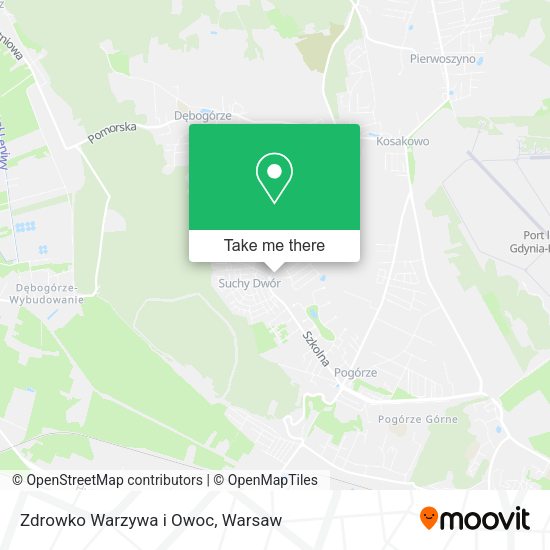 Zdrowko Warzywa i Owoc map