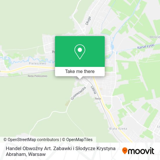 Handel Obwoźny Art. Zabawki i Słodycze Krystyna Abraham map