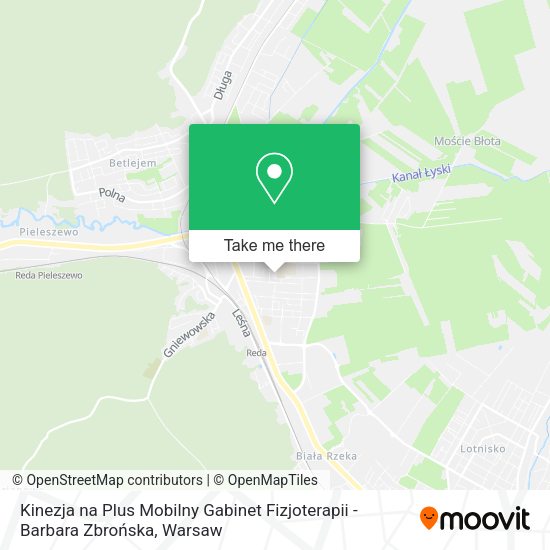 Kinezja na Plus Mobilny Gabinet Fizjoterapii - Barbara Zbrońska map