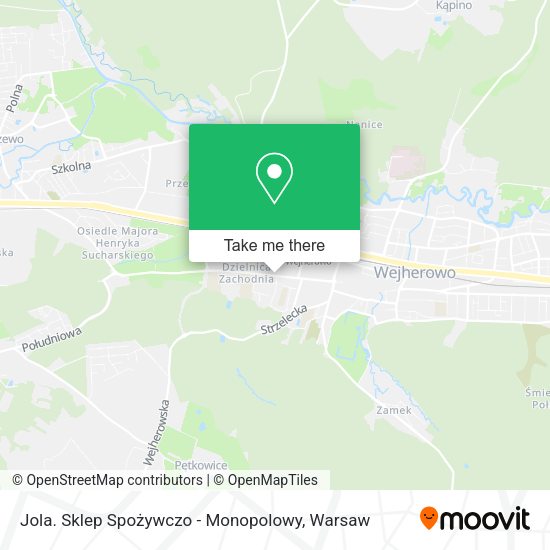 Jola. Sklep Spożywczo - Monopolowy map