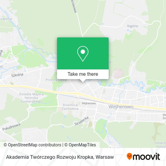 Akademia Twórczego Rozwoju Kropka map