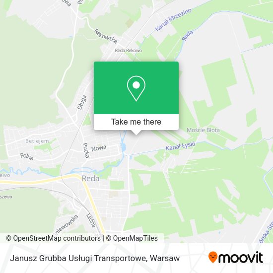 Janusz Grubba Usługi Transportowe map