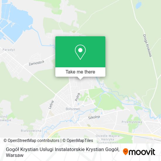 Gogół Krystian Usługi Instalatorskie Krystian Gogół map