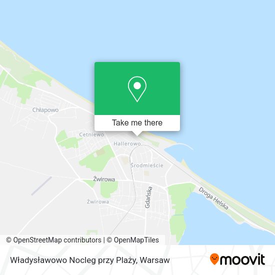 Карта Władysławowo Nocleg przy Plaży