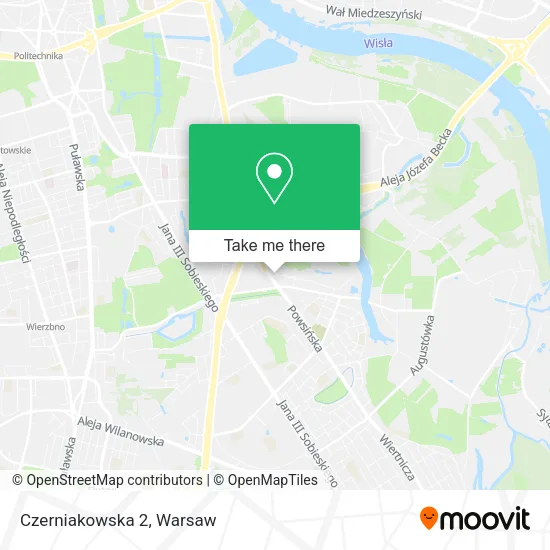 Czerniakowska 2 map
