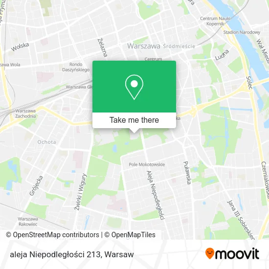 aleja Niepodległości 213 map