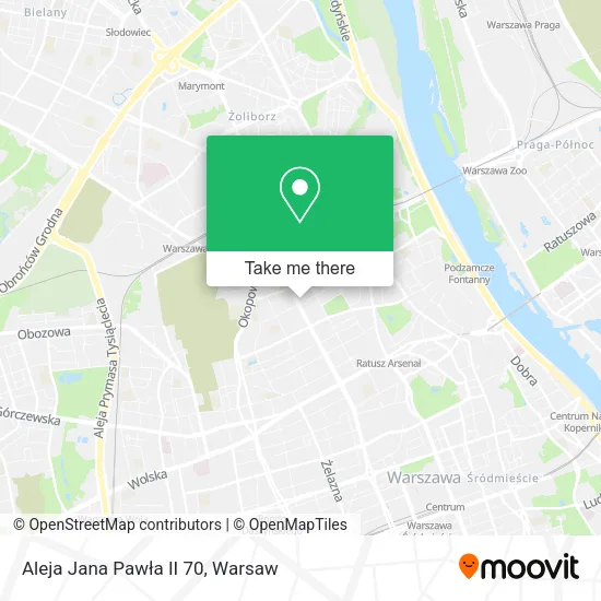 Aleja Jana Pawła II 70 map