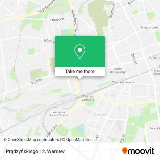 Prądzyńskiego 12 map