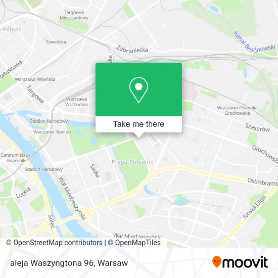 aleja Waszyngtona 96 map