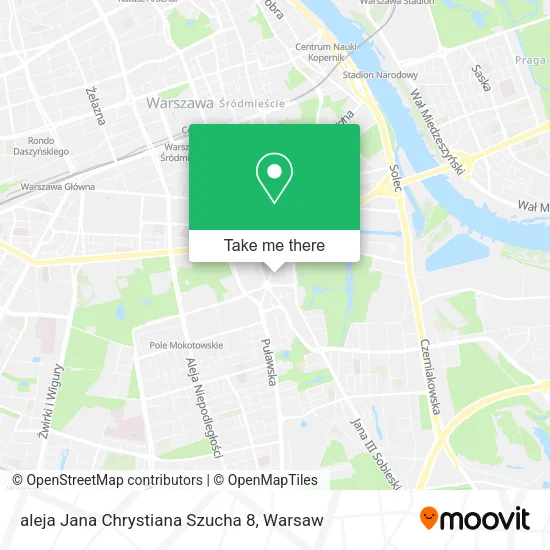aleja Jana Chrystiana Szucha 8 map