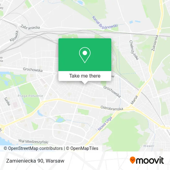 Zamieniecka 90 map