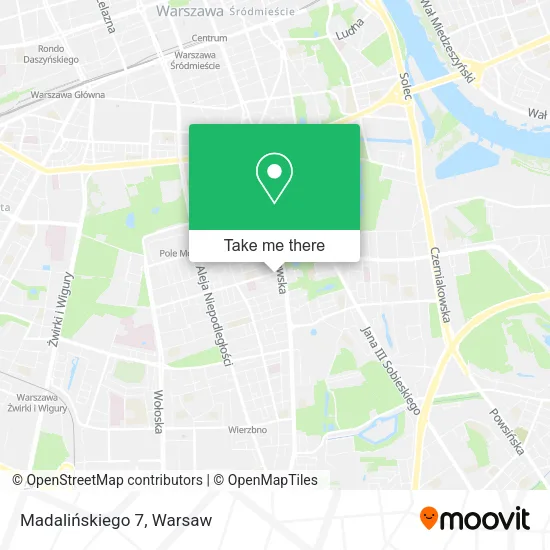 Madalińskiego 7 map