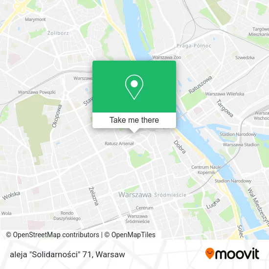 aleja "Solidarności" 71 map