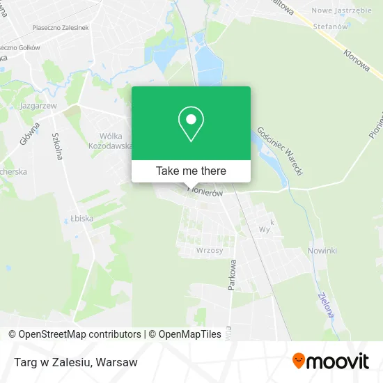 Targ w Zalesiu map