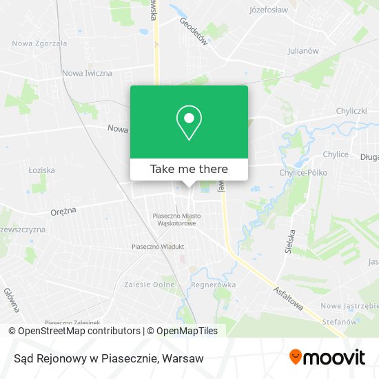 Sąd Rejonowy w Piasecznie map