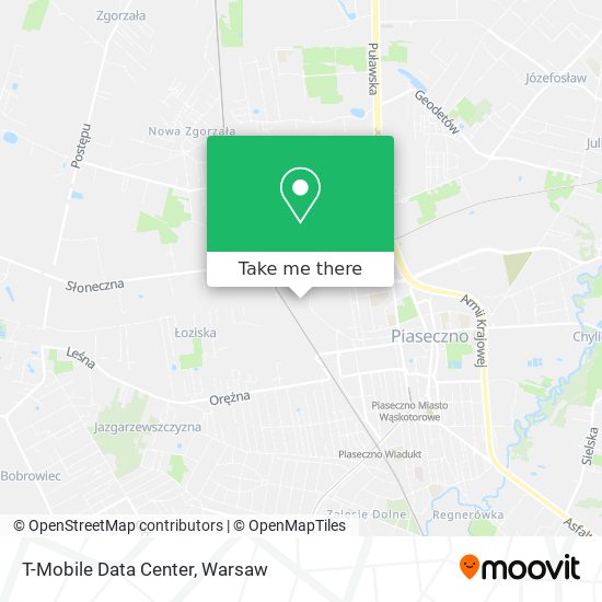 T-Mobile Data Center map