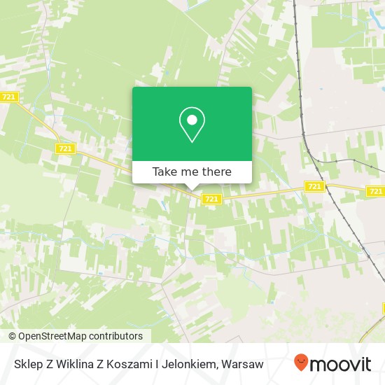 Sklep Z Wiklina Z Koszami I Jelonkiem map