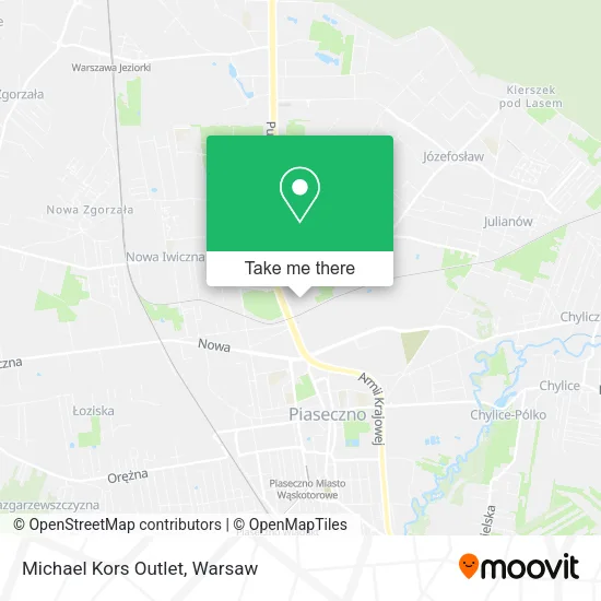 Michael Kors Outlet map