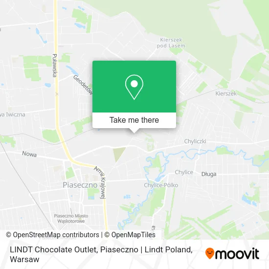 LINDT Chocolate Outlet, Piaseczno | Lindt Poland map