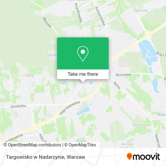 Targowisko w Nadarzynie map