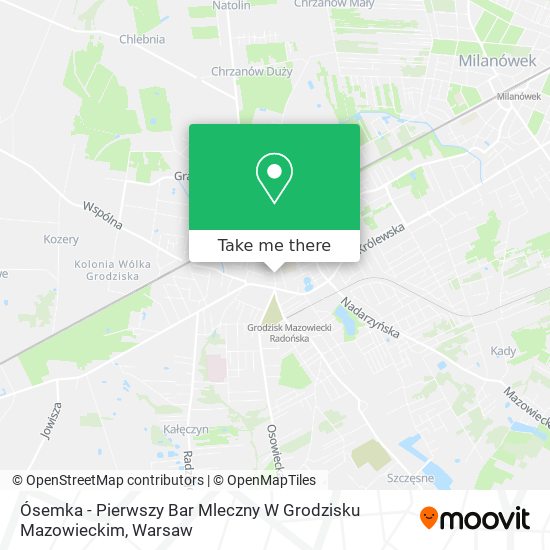 Ósemka - Pierwszy Bar Mleczny W Grodzisku Mazowieckim map