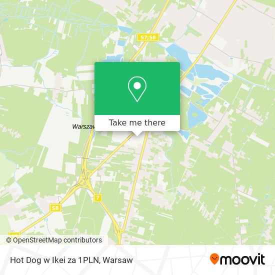 Hot Dog w Ikei za 1PLN map